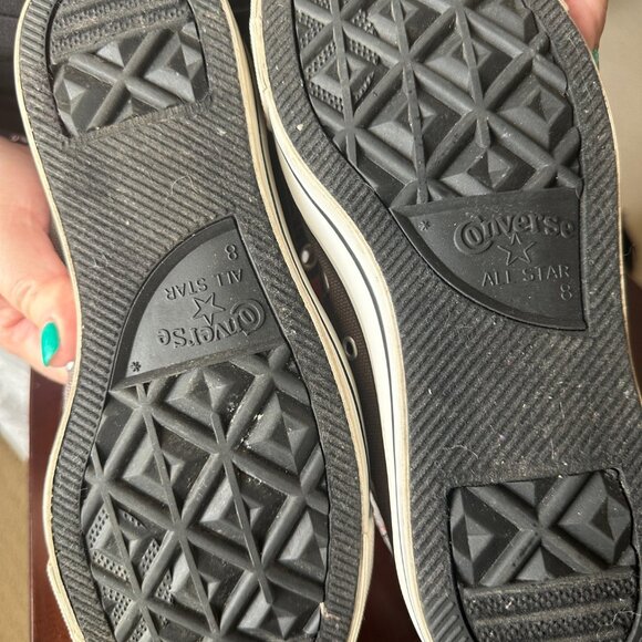 Converse Converse Chuck Taylor All Star High Top Army Green w/ Bright Orang - Picture 3 of 5